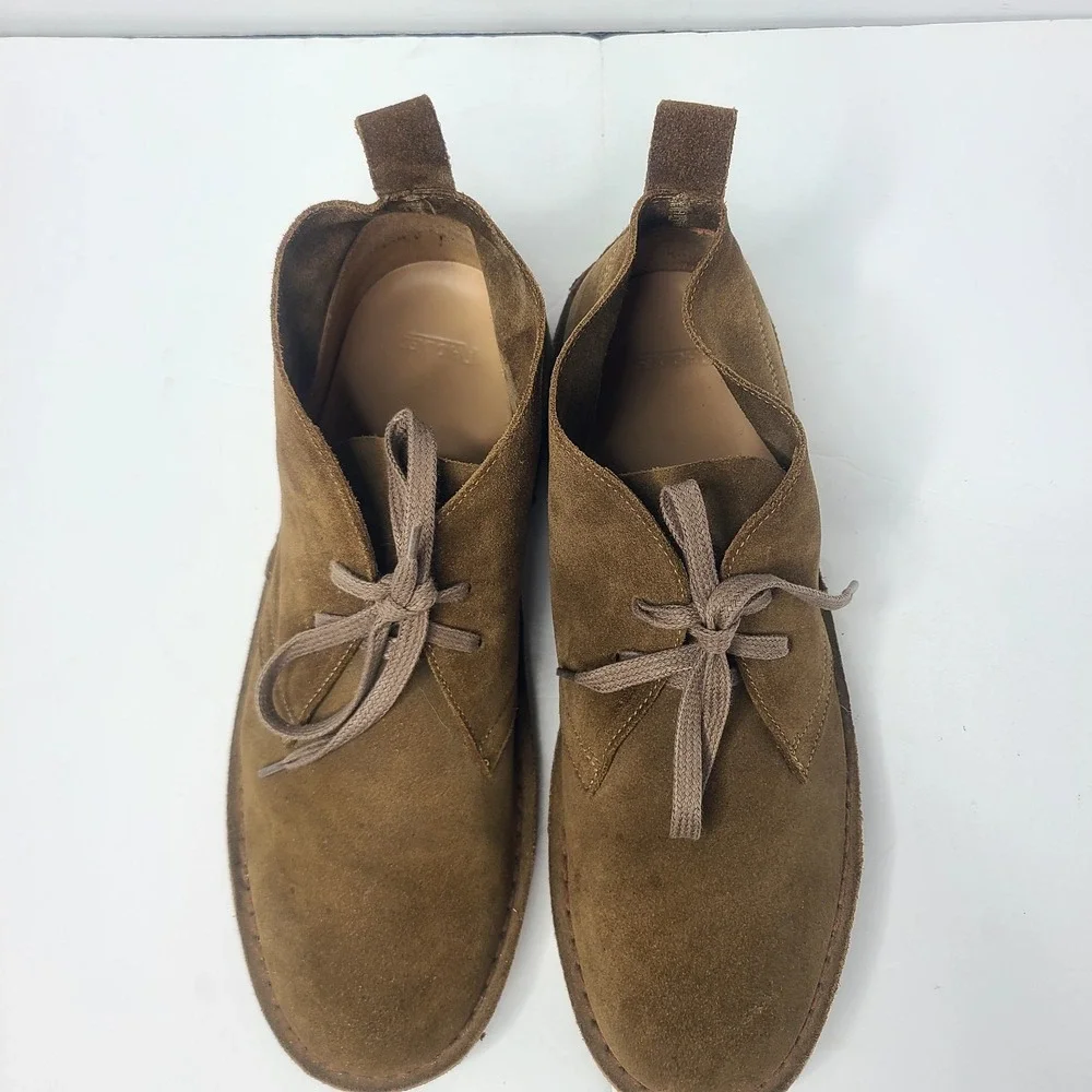 Rhodes Footwear Felix Suede Chukka Boots Crepe Sole Made in Italy Men's Size 11